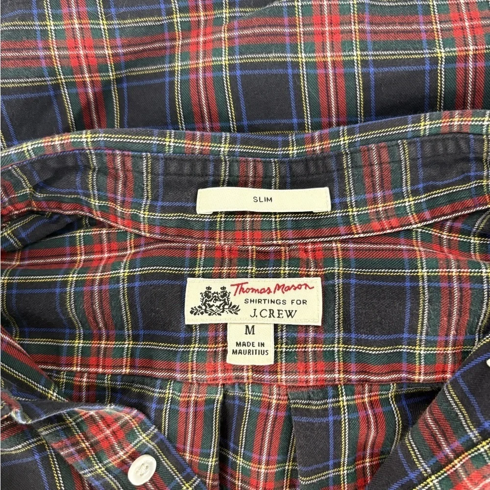 Thomas Mason®‎ for J.Crew Plaided Slim Flannel Shirt